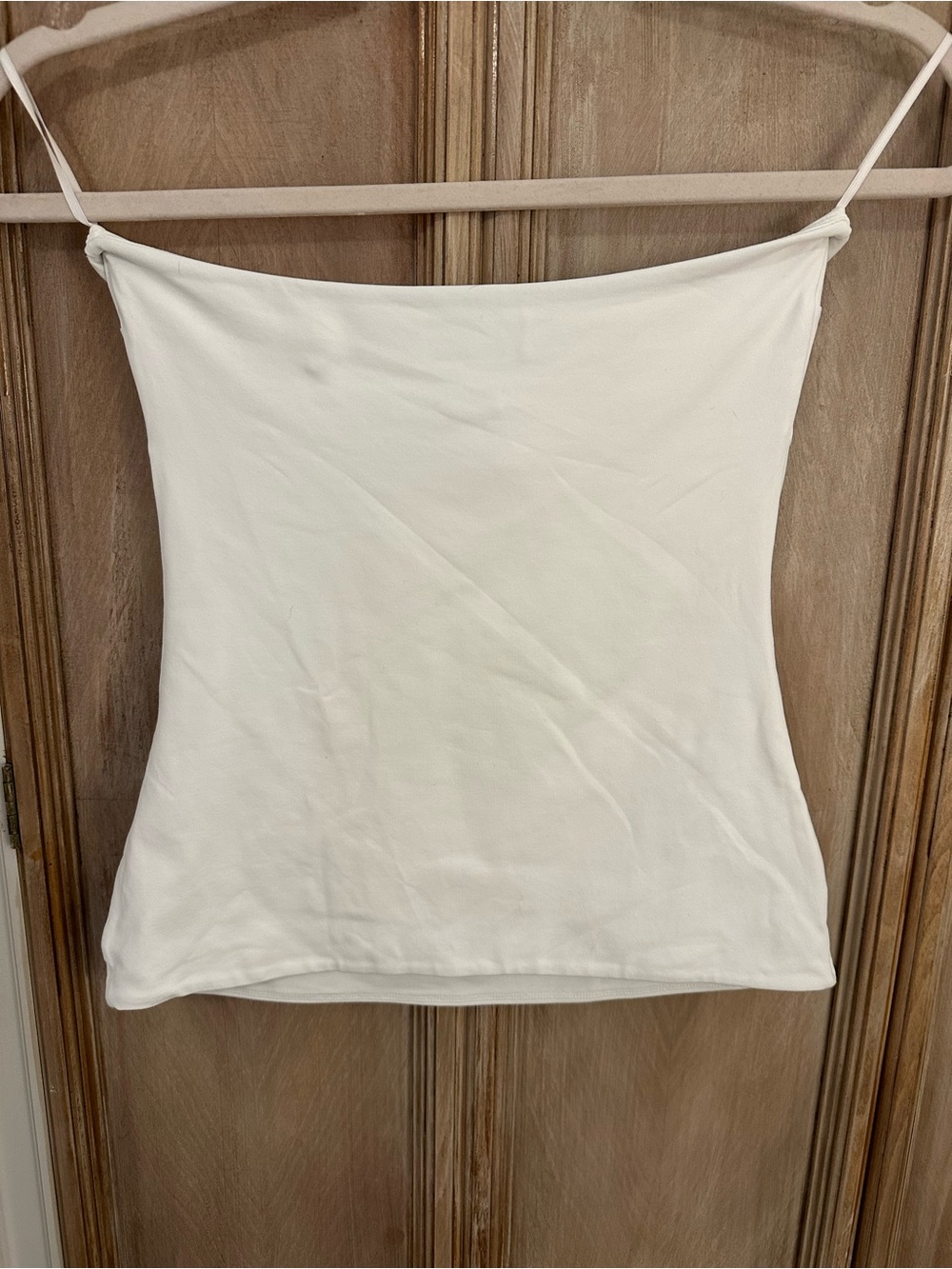 Aritzia White Contour Twist-Front Strapless Top - Picture 2 of 3
